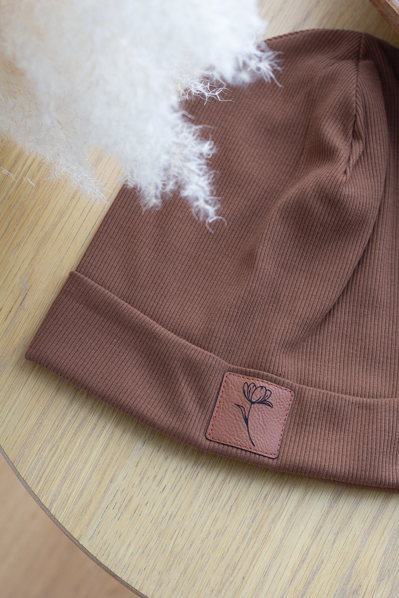 Beanie Brown"Flower"