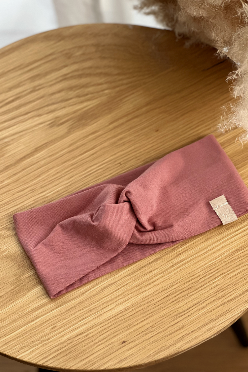 Stirnband Stone Red mit Knoten