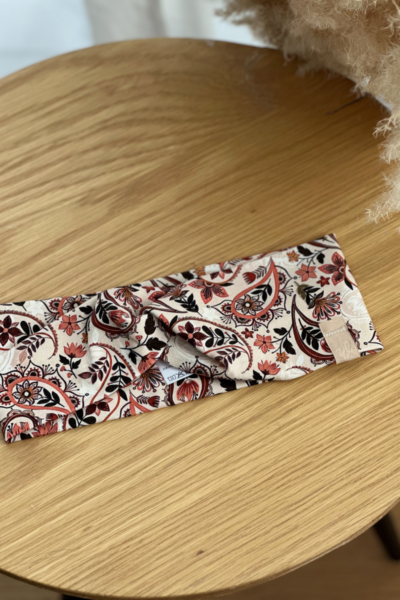 Stirnband Paisley mit Knoten