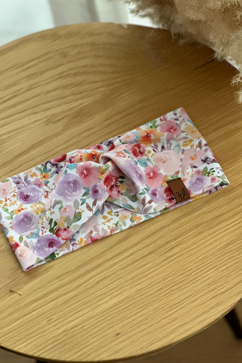 Stirnband In Bloom mit Knoten