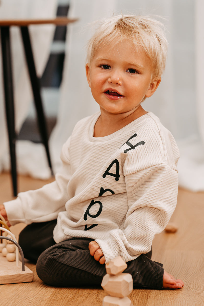 Oversized Sweater Happy
