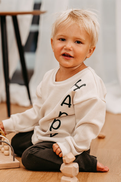 Oversized Sweater Happy