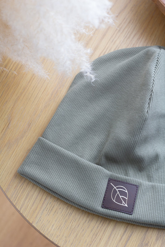 Beanie Olive "Leaf"