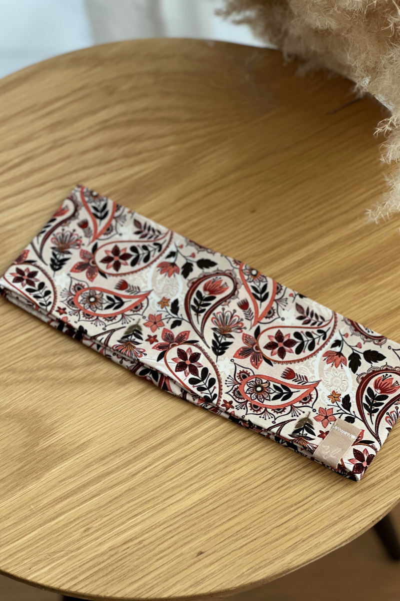 Stirnband Paisley, glatt