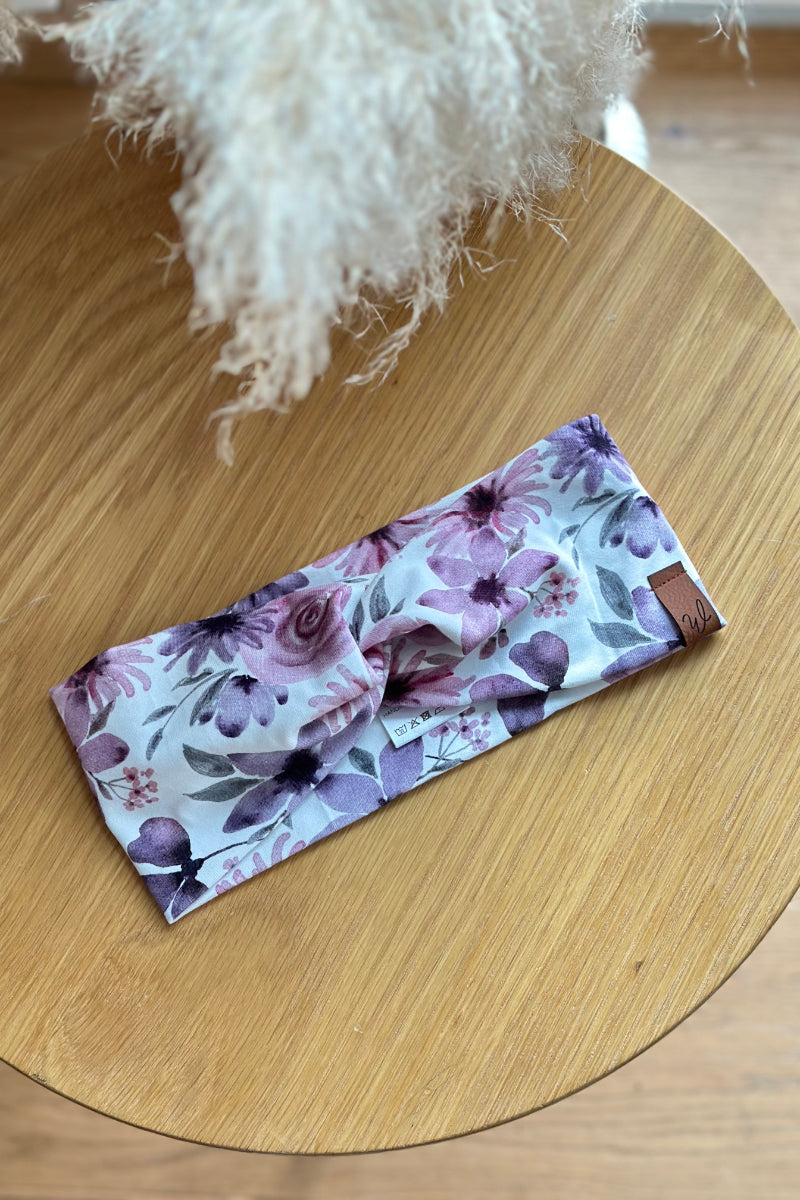 Stirnband Flowers Lilac