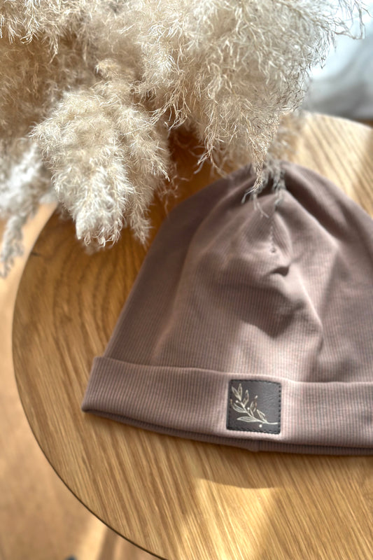 Beanie Taupe "golden Branch"