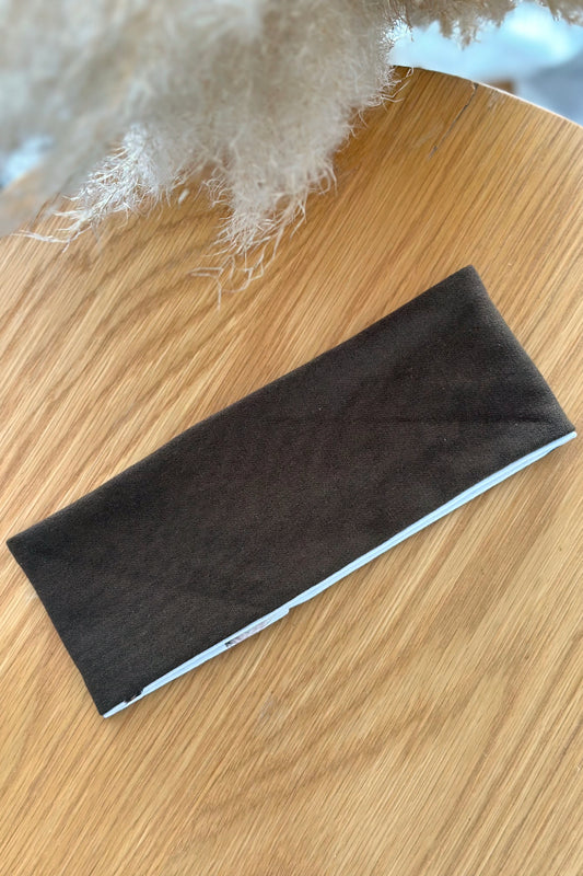 Headband dark brown / Hearts