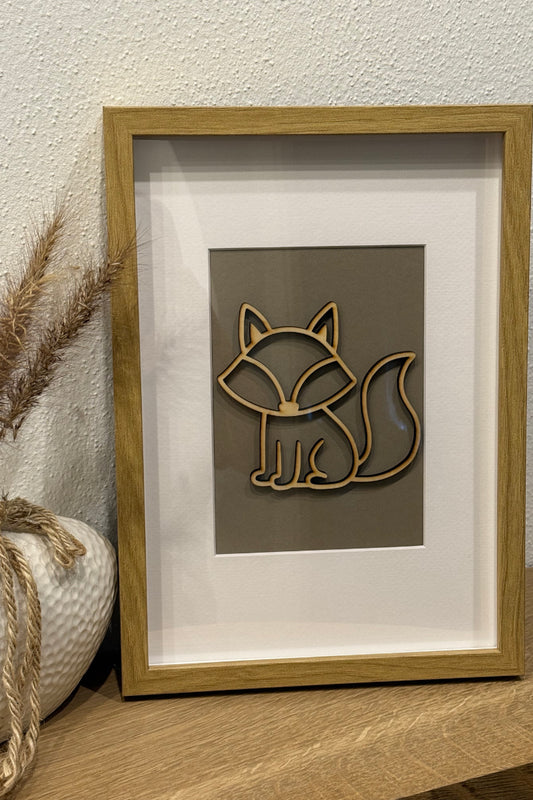 Holzbild - Katze